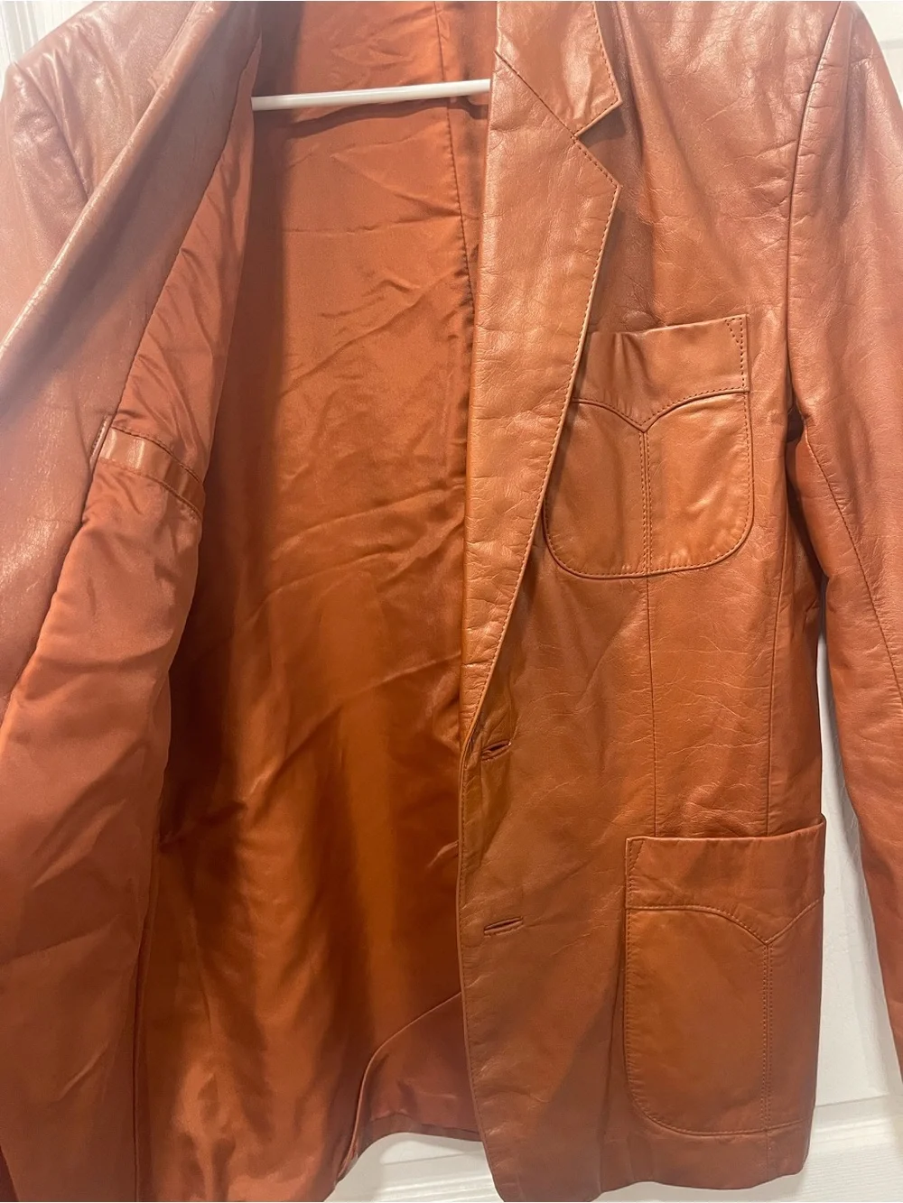 Fantastic International Vintage Men's Brown Leather Jacket-Sz 40